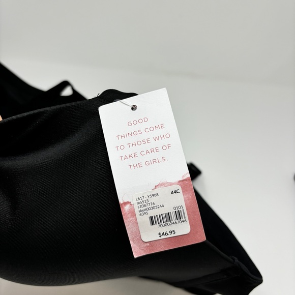 NWT CACIQUE Lightly Lined Black T-Shirt Bra - 44C - Picture 6 of 8